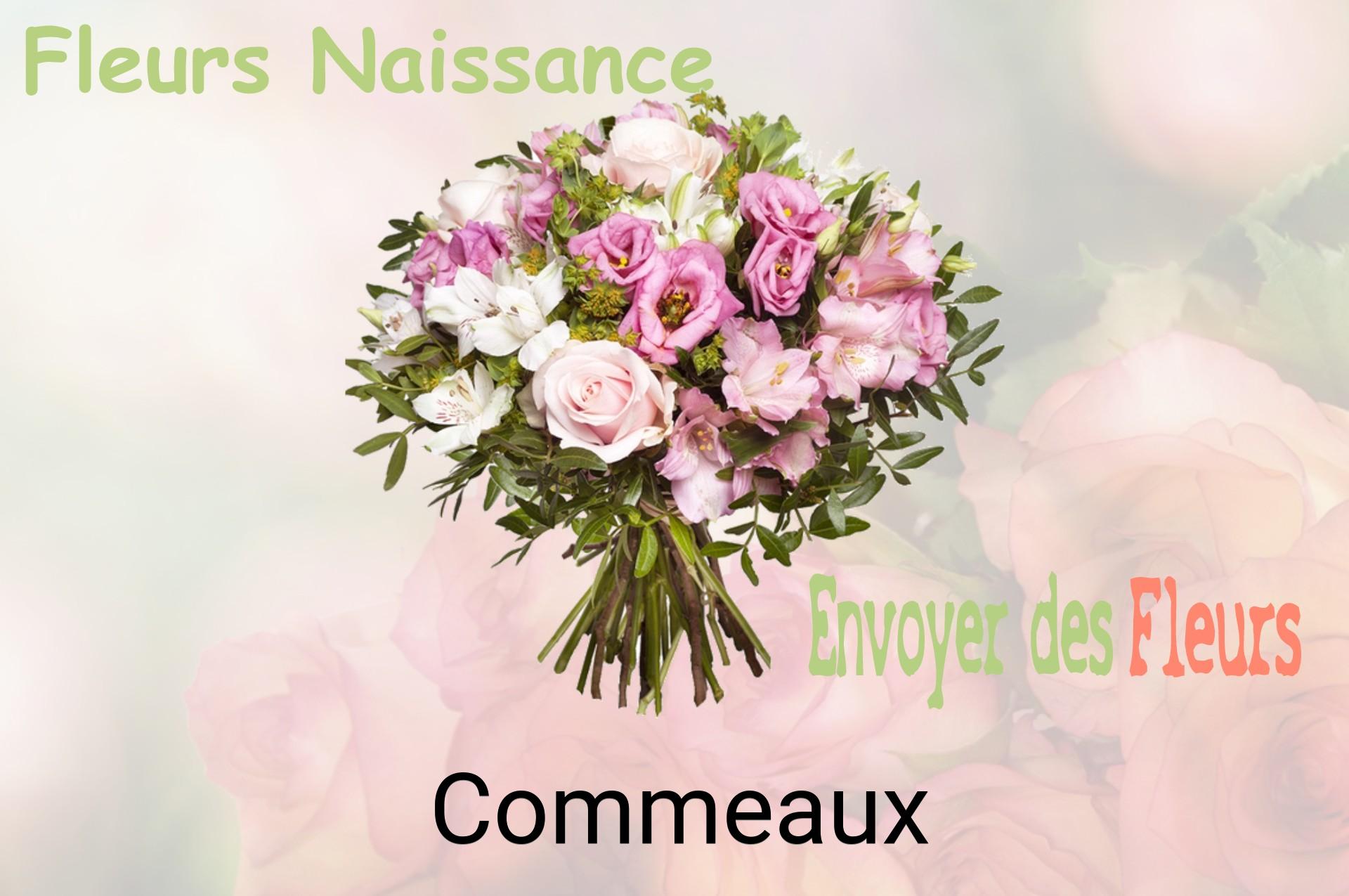 Bouquet de fleurs de naissance livré à Commeaux